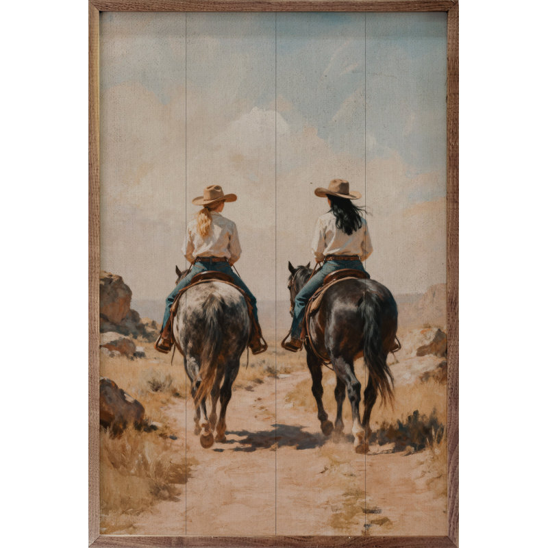 Western Companions, 16" H x 10" W