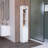 Brenda Linen Cabinet with 1 door, 3 open shelves-1902063934