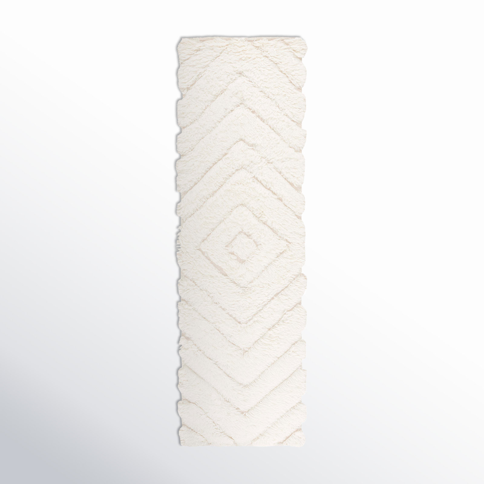 Dabria Handmade Wool Ivory Rug, Runner 2'3" x 8'
