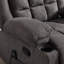 Fauteuil inclinable manuel chauffant et massant de 34,65 po Bojkovice avec deux porte-gobelets, poche latérale et télécommande (ensemble de 2)-113342411