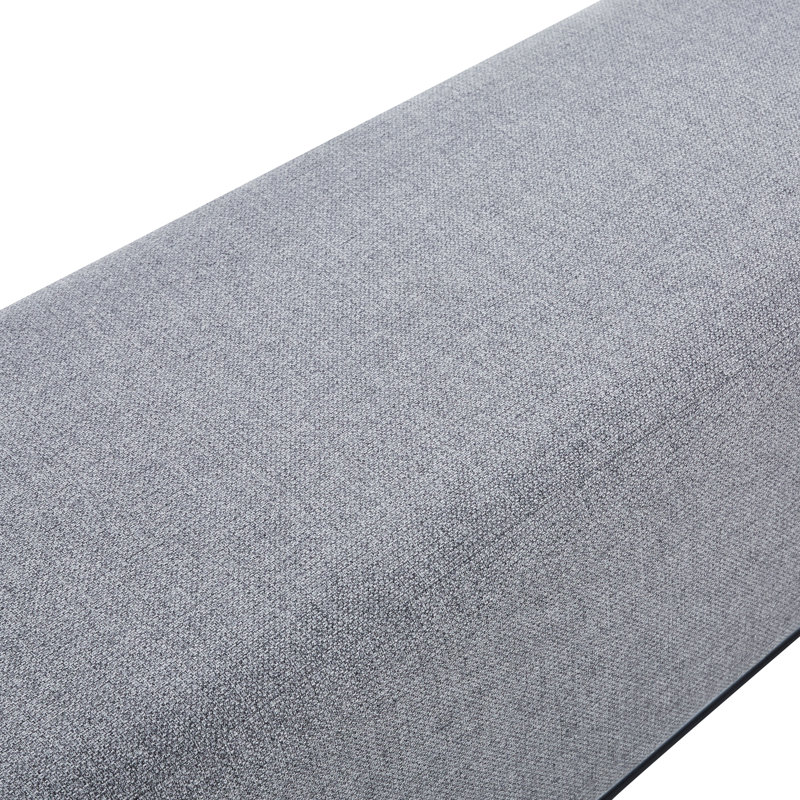 Banc Belbin, Gris, 16.73" H x 44.88" W x 14.96" D
