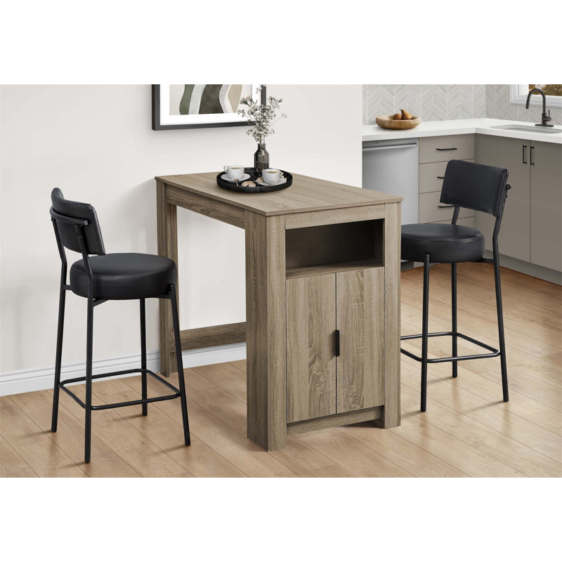 Contemporary Black Leather Look Barstools, Set of 2, with Curved Backrest and Sturdy Metal Frame for Comfortable Seating