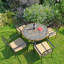 Monterey Mosaic Dining Table with 4 ASCOT Chairs Garden Set