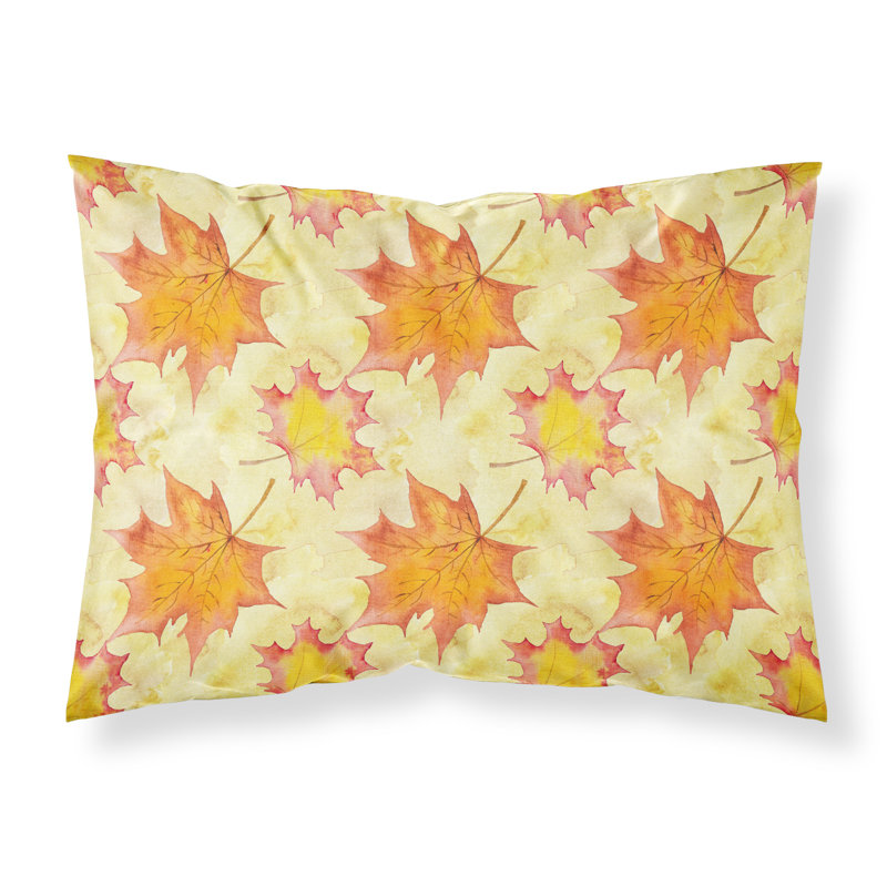 Taie d’oreiller floral à feuilles d’automne scatte