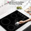 Plaque de cuisson électrique 4 éléments 30 po GASland, surface de cuisson en vitrocéramique encastrée, commande à bouton, certification ETL