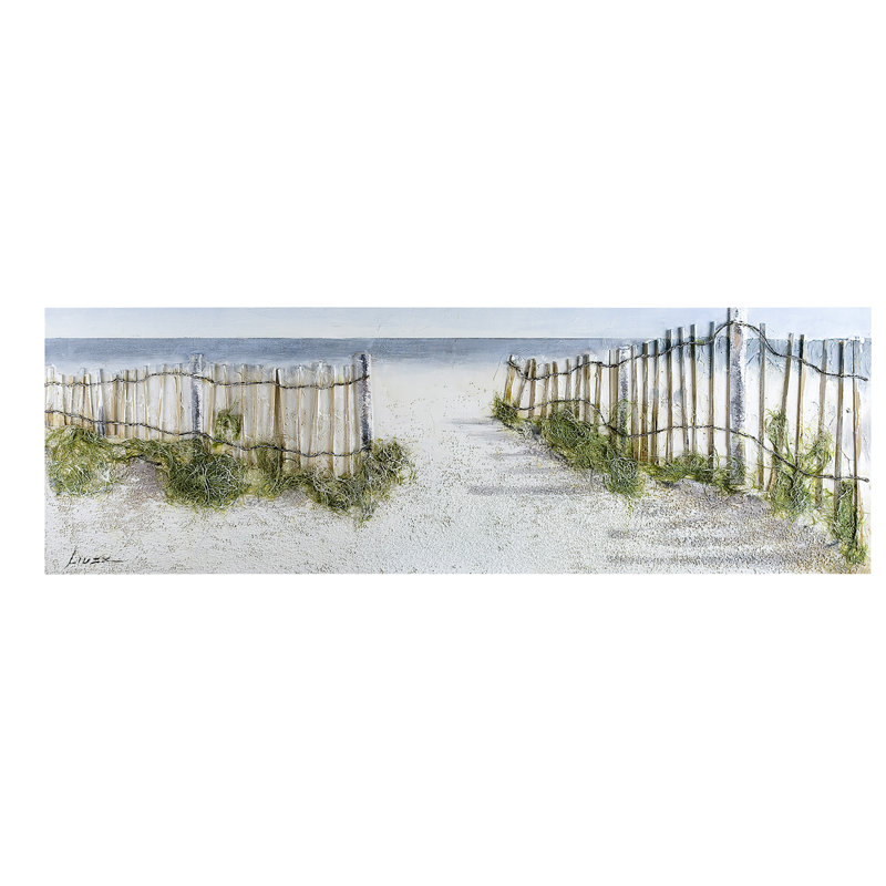 'Idyllic Dunes' - Wrapped Canvas Painting Print