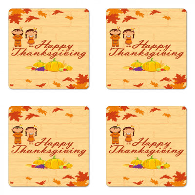 Square 4 Piece Coaster Set