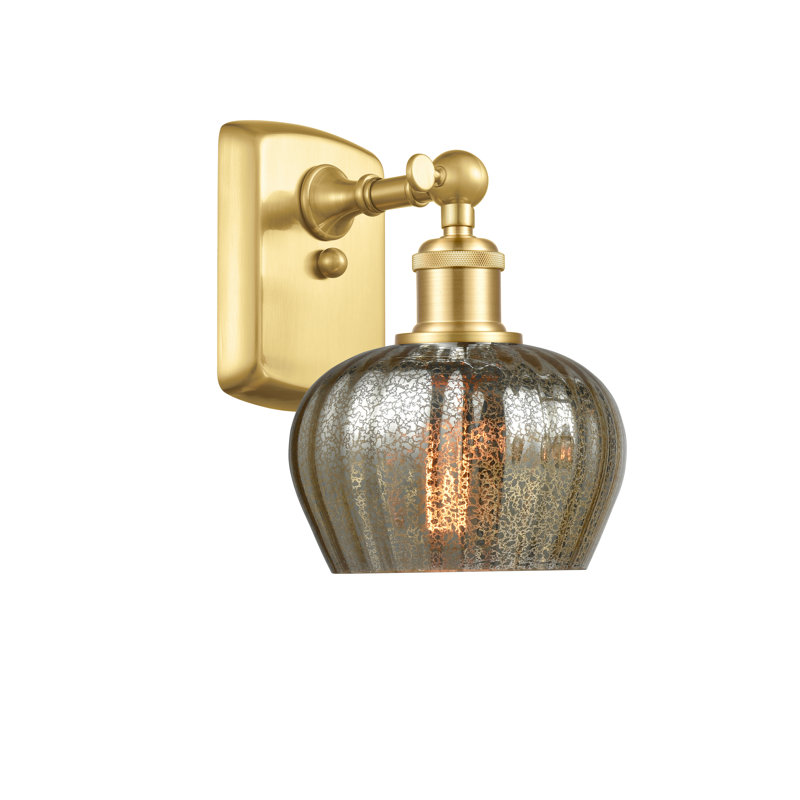 Patrina Armed Sconce, Mercury, LED, Satin Gold