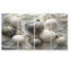 «White and Grey Christmas Peppermint Swirl», ensemble de reproductions d'art mural de Noël-1444260385
