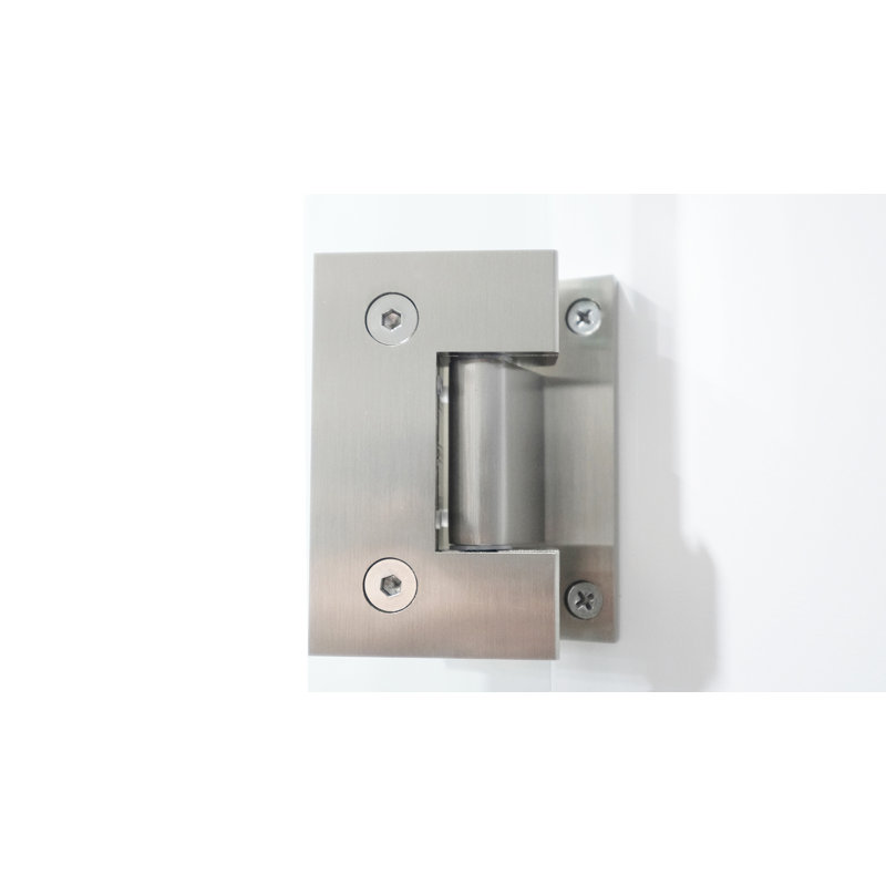 Porte de douche pliante sans cadre l 48 po x H 72 po, Nickel brossé