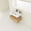 Meuble-lavabo de salle de bain contemporain avec plateau en résine et fabrication - Lavabo de 30 po de qualité avec fermeture en douceur