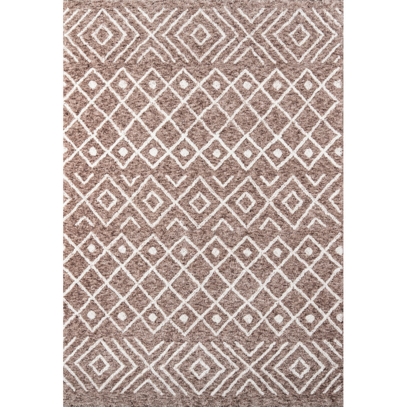 Tapis taupe touffeté Krausgrill, Rectangle 9 pi x 12 pi