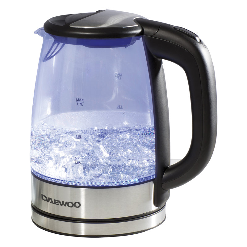 Daewoo 1.7L Glass Electric Tea Kettle
