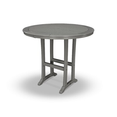 Nautical Trestle  Round Bar Table -  POLYWOOD®, RBT448-L1GY