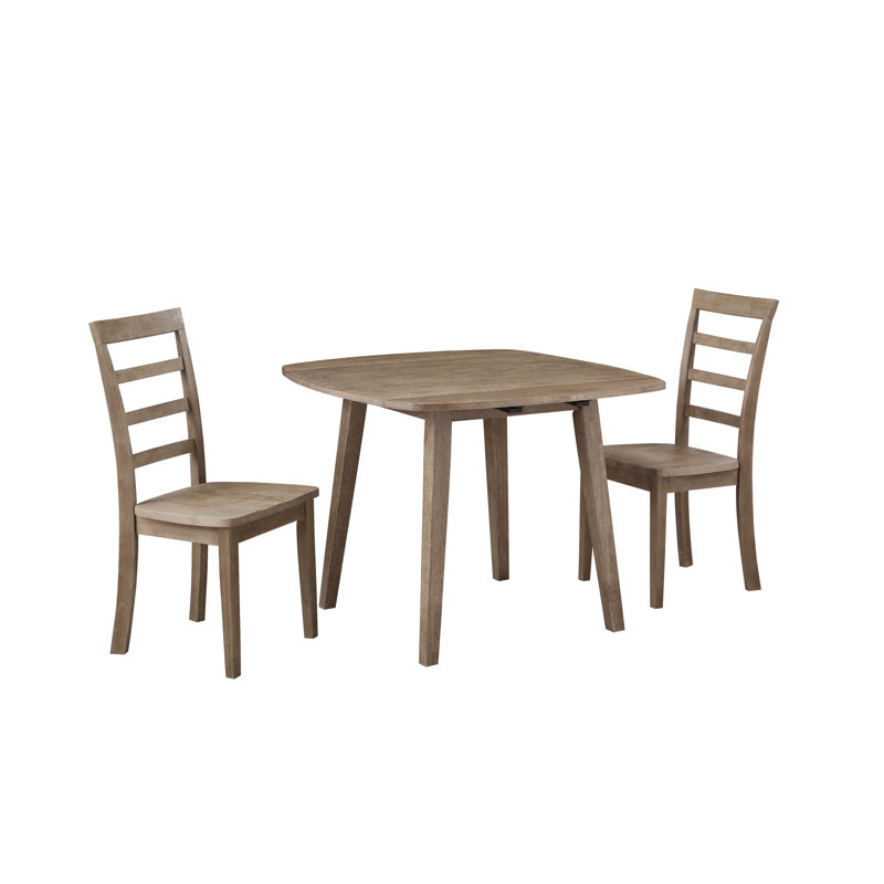 Nurdan  2 - Person Solid Wood Top Four Leg Dining Set, 30''H x 40''W x 40''D