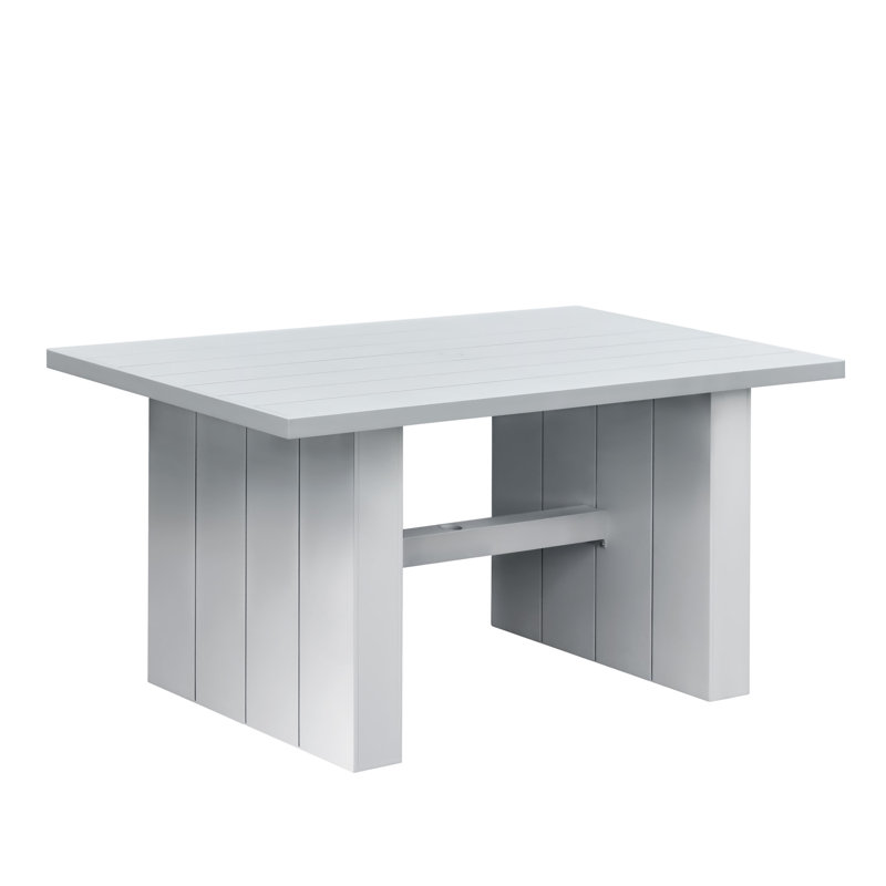 Table de comptoir d'extérieur en aluminium Peryman, chamois