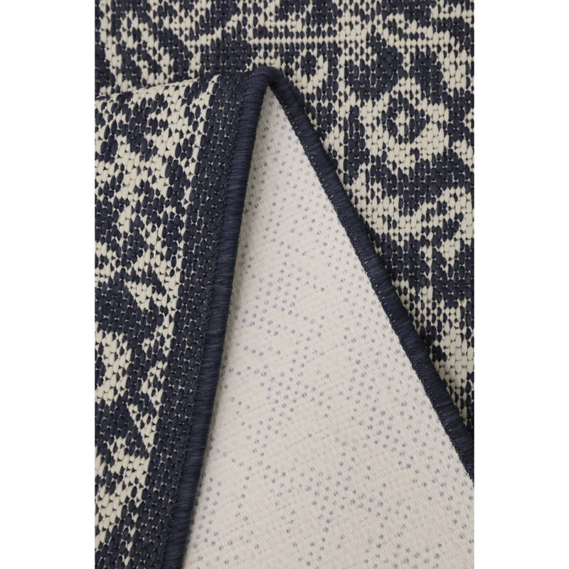 GEL MEDALLION NAVY 160/225cm, Rectangle 80 x 150 cm