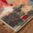 SantaCruz Floral Tufted Orange/Green Area Rug-1677918154
