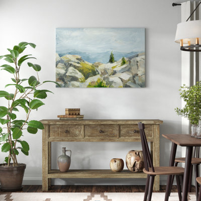 Impasto Mountainside III - Painting Print