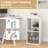 Open Back Bookshelf 2-Cube Bookcase Set-White-1896909152