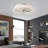 20 In Indoor Bedroom Flush Mount Ceiling Fan with Light,With RGB LED lights-101945178