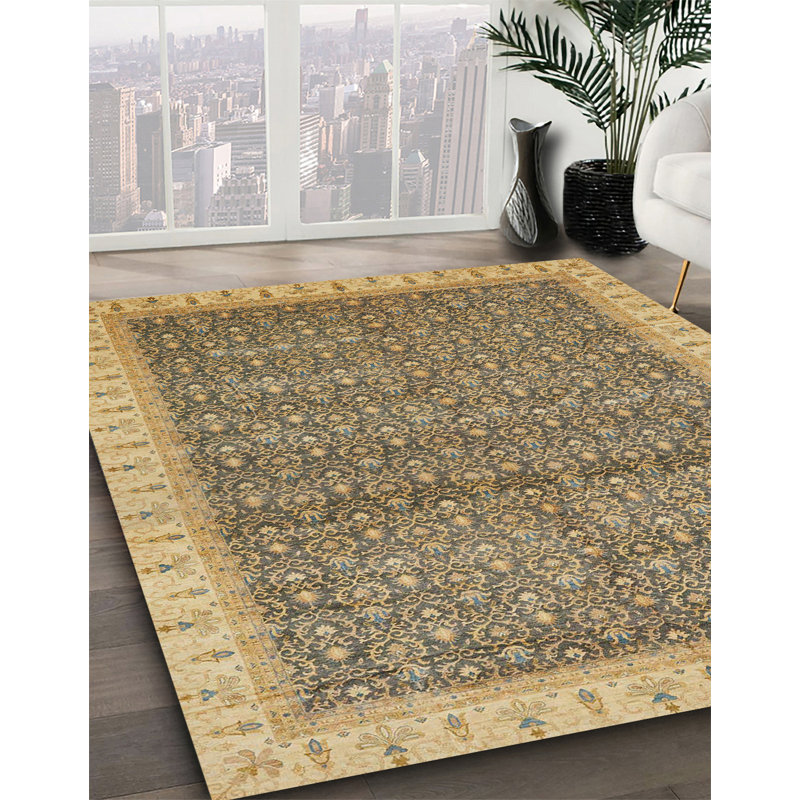 Tapis abstrait moderne 659, Carré 7 pi