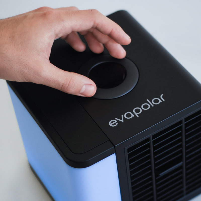 Black Portable USB-Powered Air Cooler with Remote Control