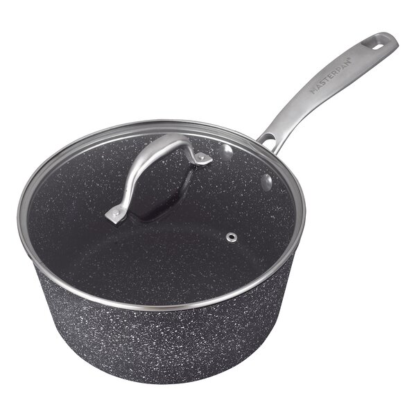 MasterPan Non-Stick 3 Section Meal Skillet, 11, Black