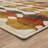Acoustic Ginger Modern Abstract Area Rug-61240636