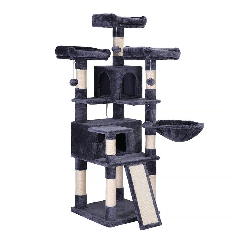 habitation pour chat 66 "McCurry, Gris fumé