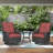 Outdoor Swivel Rocker Chairs, 3 Piece Wicker Patio Set with Thickened Cushions, High Back, Deep Seating, Wide Armrest, Outdoor Swivel Chairs for Porch, Deck-1722079866-1712057250