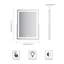 Iron Rectangle Leaning Vanity Mirror