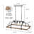 4-light Dimmable Farmhouse Kitchen Island Chandelier
