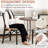 Ailse Folding Dining Chair Set Of 6, Upholstered PU Leather Dining Room Chairs, 6-Piece Faux Leather Parsons Chairs, Space-Saving Foldable Kitchen Armless Side Chair with Metal Frame, 300 lbs Capacity, For Dining Room, Living Room, Kitchen and Restaurant-315837848