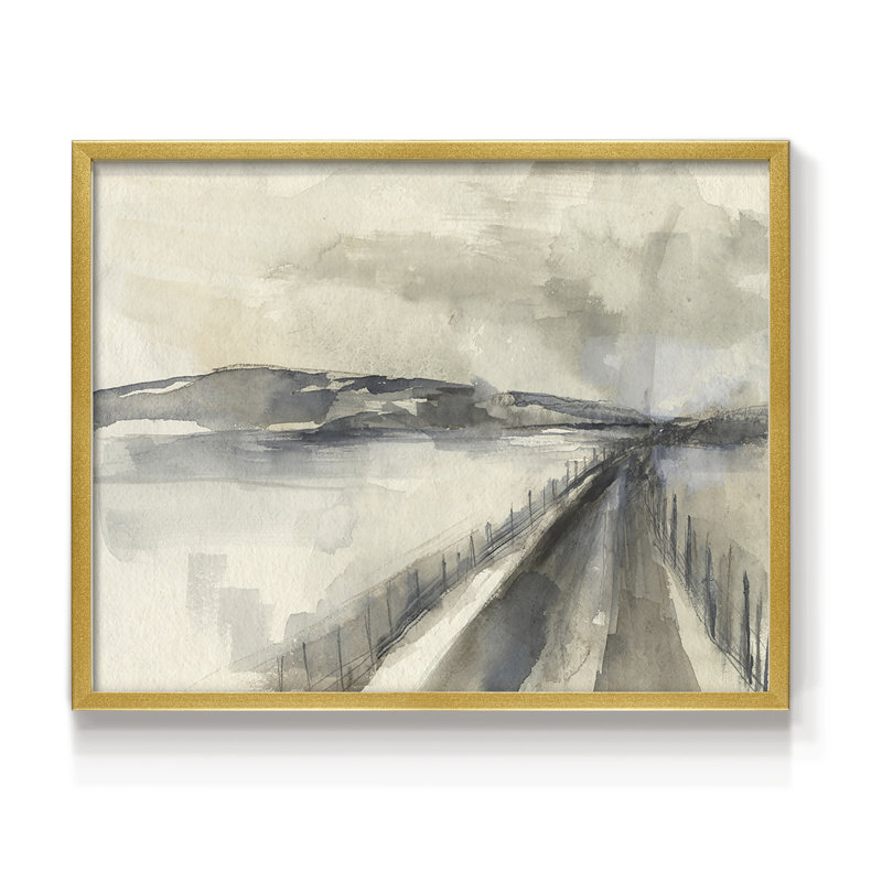 Vanishing Pathway II -Framed Print - Restickable, 16" H x 20" W