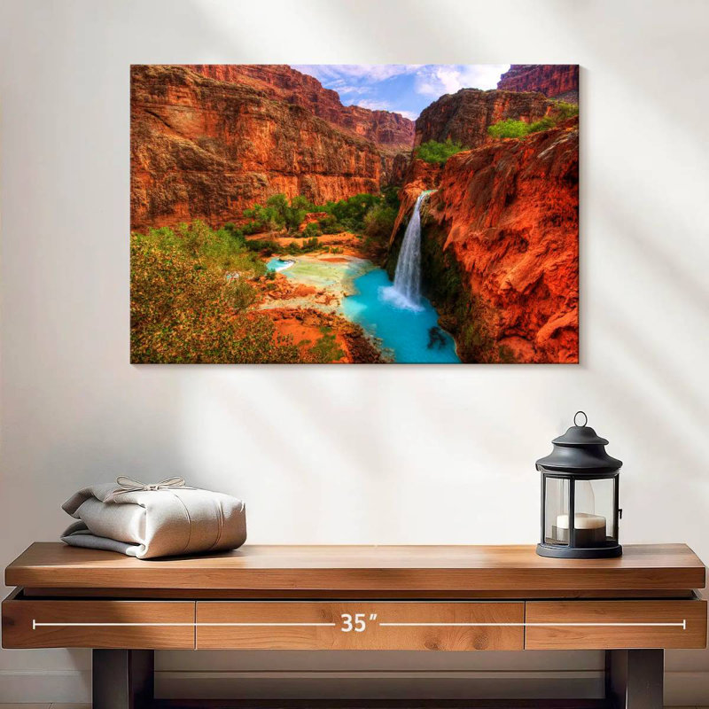Alvord Havasupai Canyon Falls, H 16 po x l 24 po