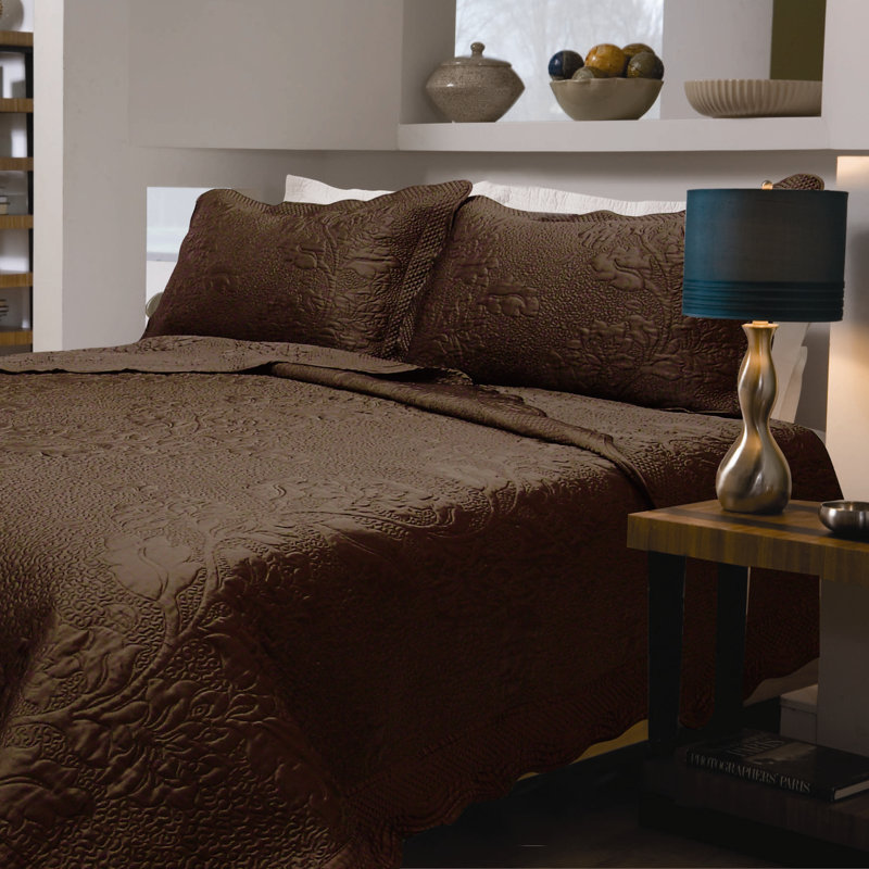 Traditional Quilt, King, Coffee