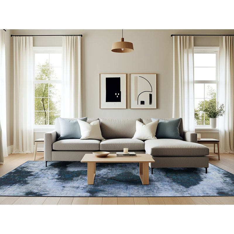 Tapis abstrait moderne 1372, Rectangle 6 pi x 9 pi