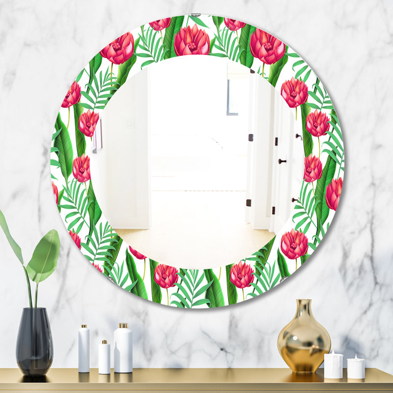 Miroir mural Tropical Mood Bright 11, H 31,5 po x l 23,7 po