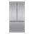 Bosch - 800 Series 36-Inch Smart 3-Door Counter-Depth Refrigerator With Recessed Handles, Anti-Fingerprint Exterior, Internal Water, Home Connect