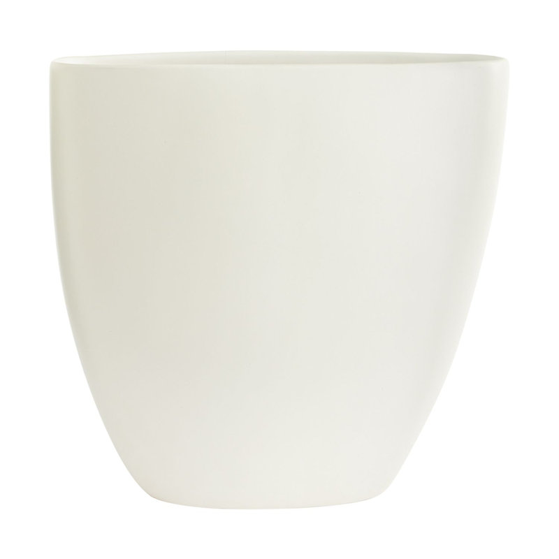 Vase de table Elma, Blanc, H 16 po x l 15,75 po x P 5,5 po