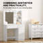 Miladeen Dressing Table with Mirror