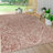 Truman Bohemian Medallion Textured Weave Red/Taupe Indoor/Outdoor Rug-274586799