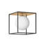 Plafonnier encastré à intensité variable de style Mid-Century 40W Malikhai 1-E26
