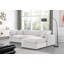 Canapé modulaire réversible en velours de 120 po de large avec repose-pieds Kirstey-87141382