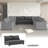 Loveseat Module For Modular Sectional Sofa,Chenille,Minimalist Style-2119589286