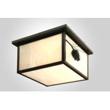 Plafonnier encastré carré 14 po à 1 lumières unique Aitken