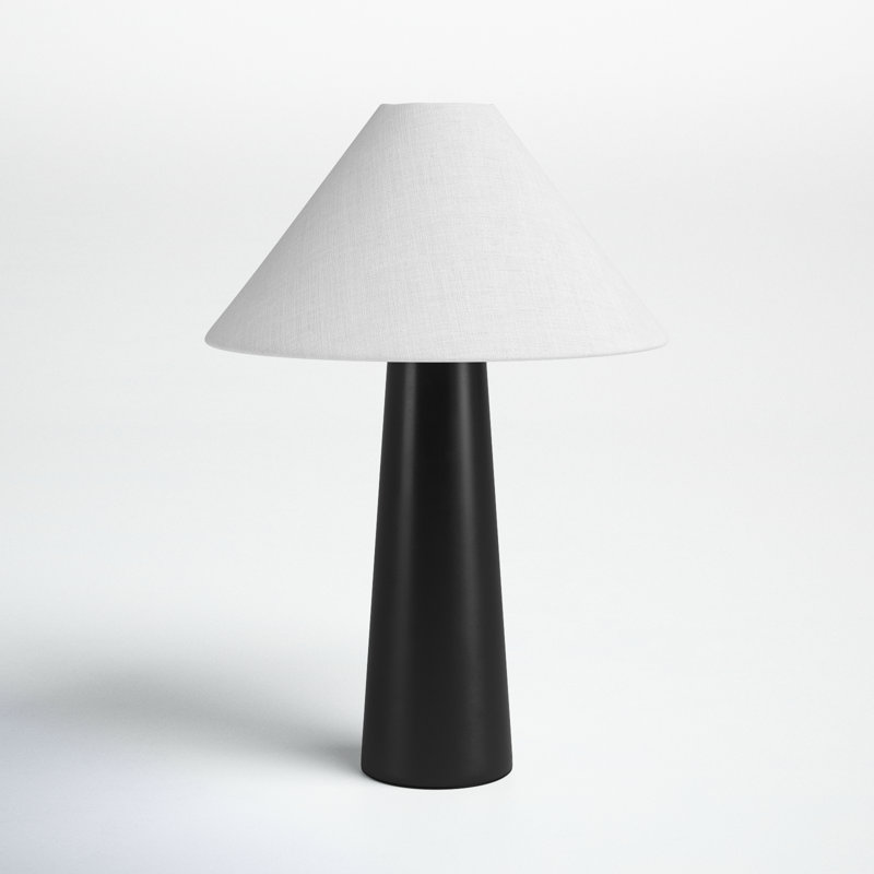 Payson Metal Table Lamp, White, Taupe Pink