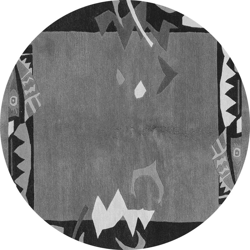 Aurela Abstract Indoor Rug, Round 6'