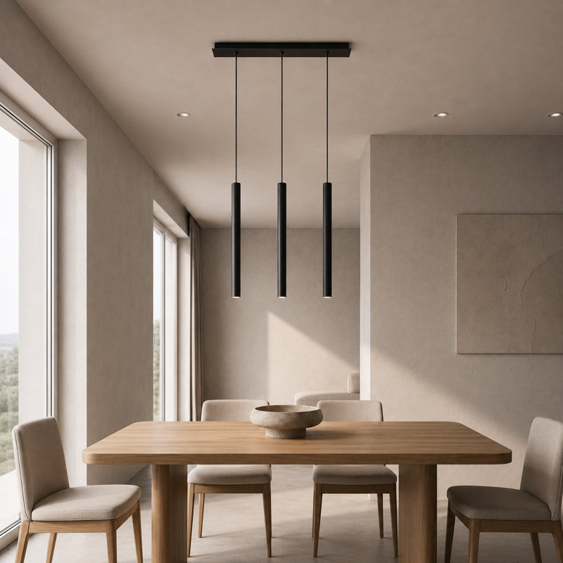Baileyton 3 - Light Kitchen Island Pendant, Black